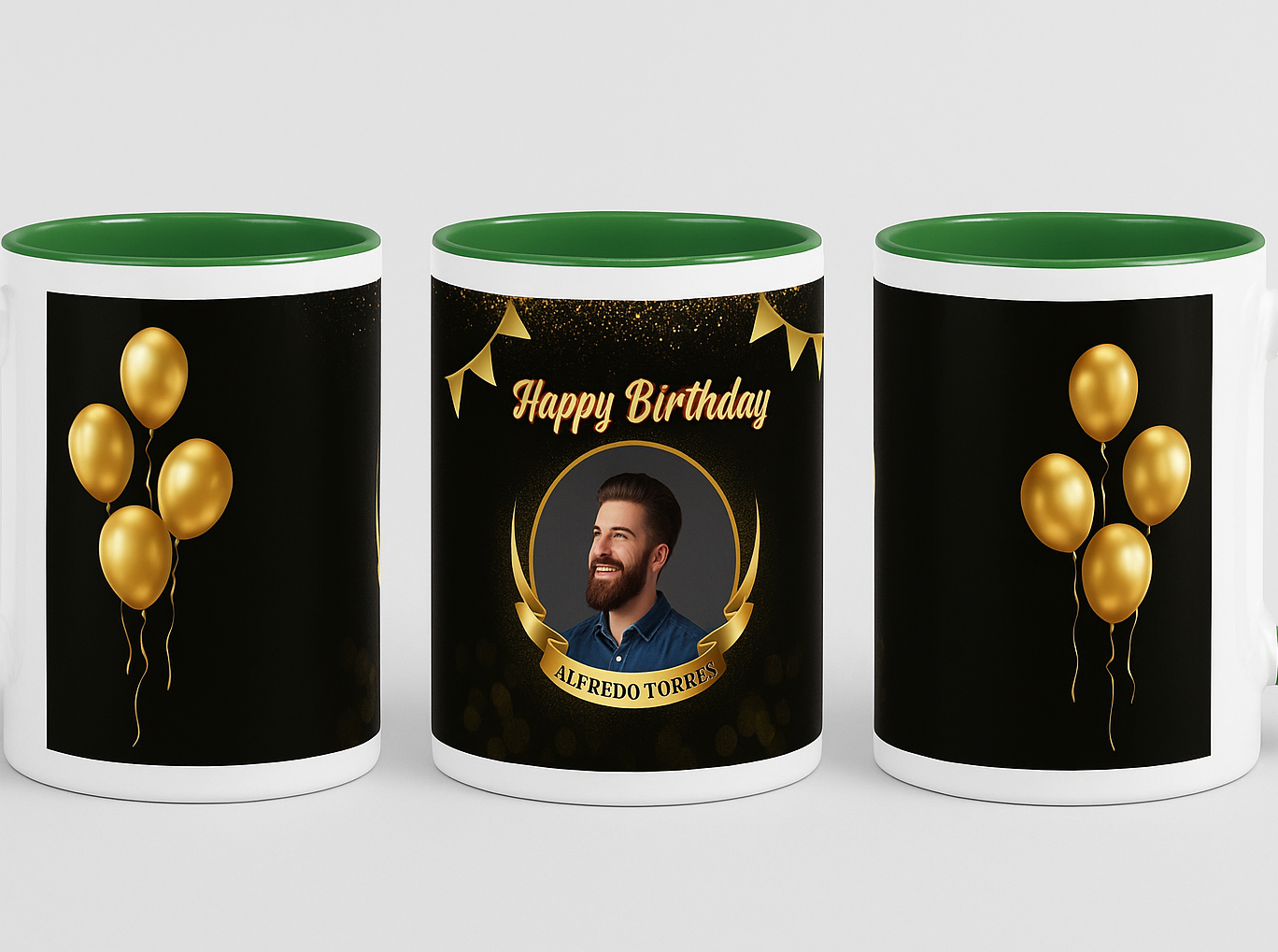 🎁 Personalized Birthday Mug – Upload Your Photo and Name 🎉