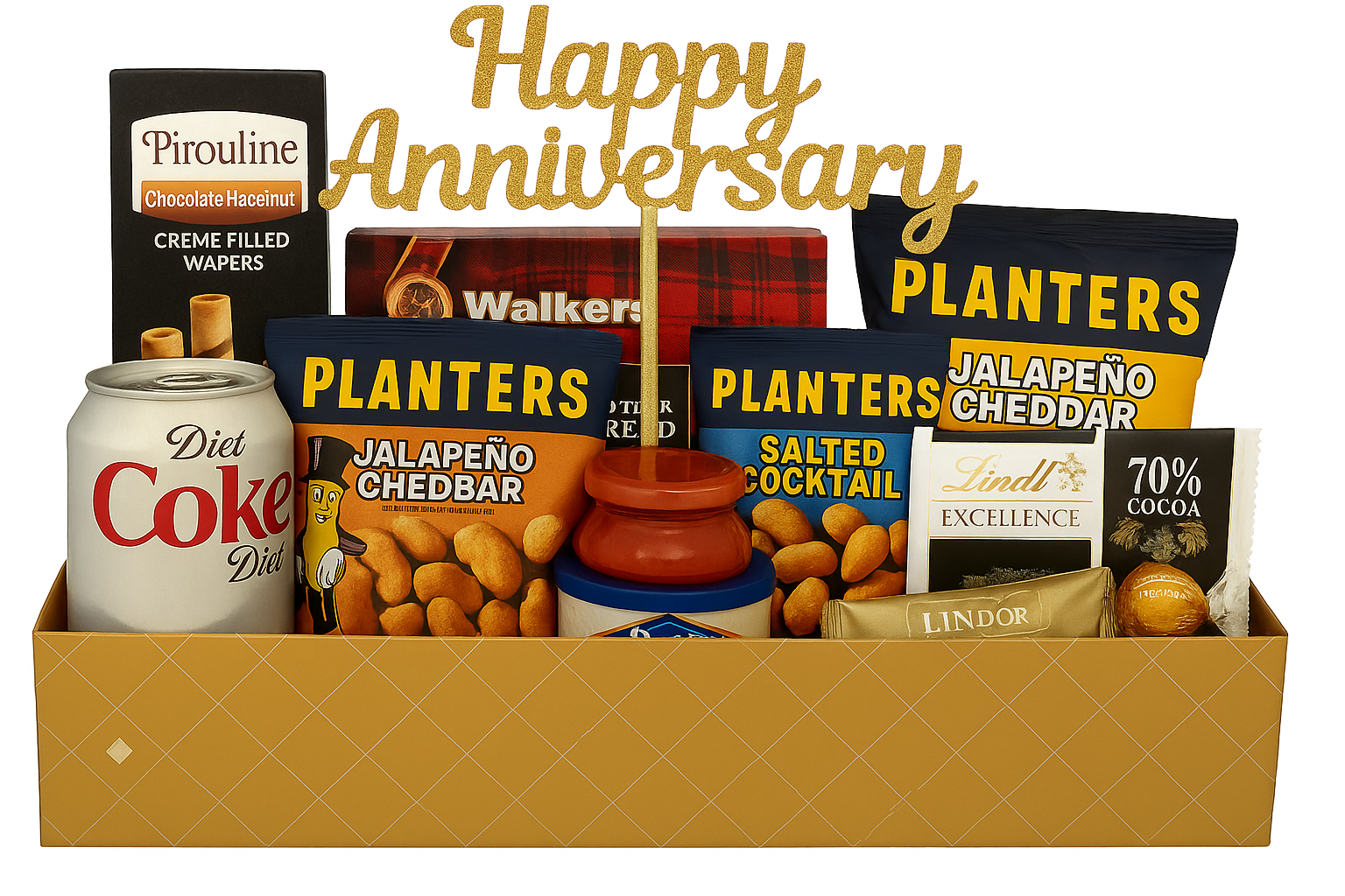 💛 Anniversary Gift Basket – Gourmet Treats Hamper