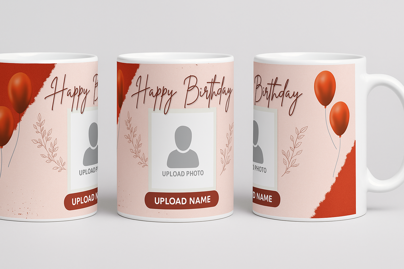 🎉 Personalized Birthday Mug – Custom Name and Photo – 11 oz